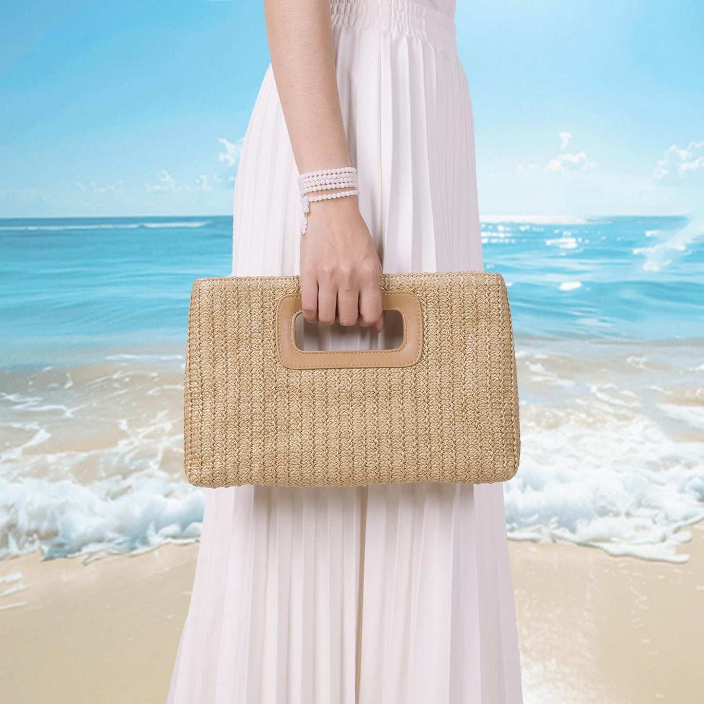 Gold Chain Top Handle Clutch | The Nichole Collection