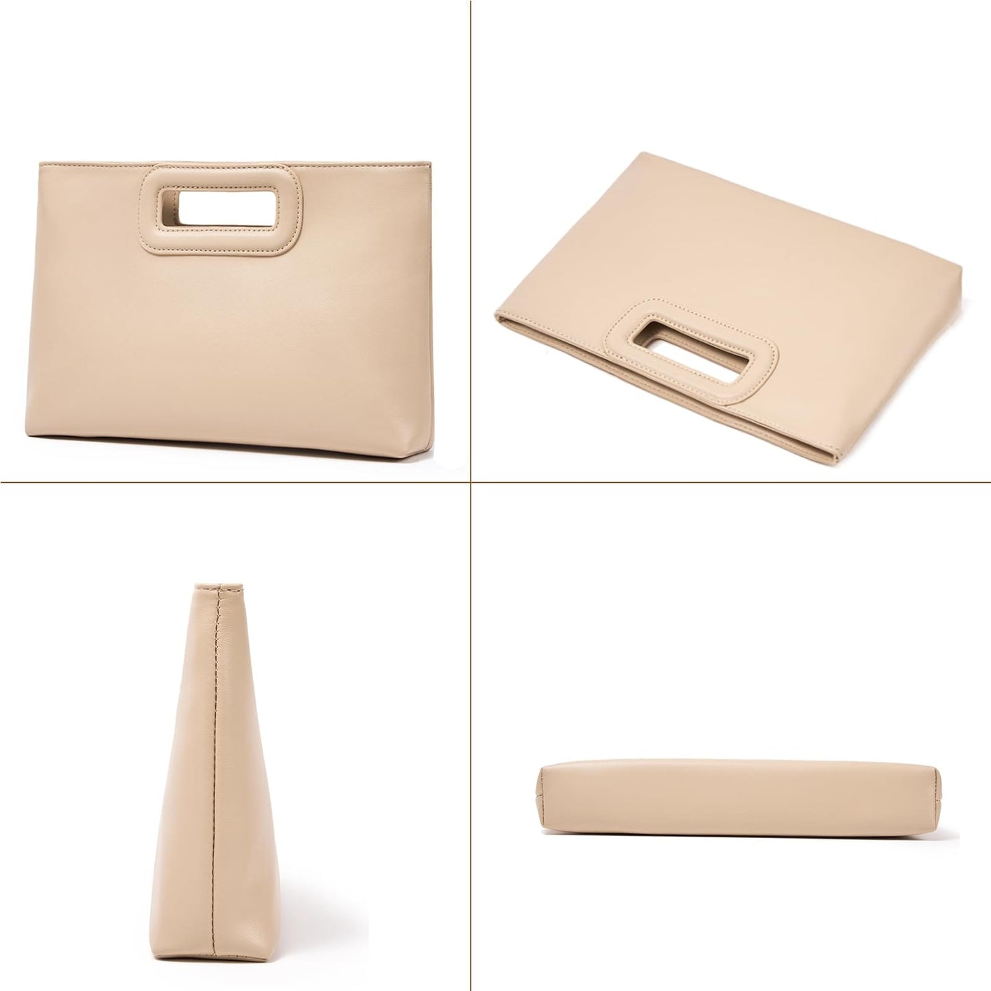 Gold Chain Top Handle Clutch The Nichole Collection