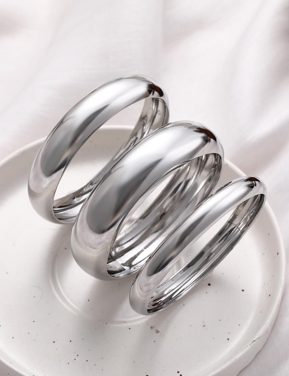 Gold Stackable Bangle Set The Nichole Collection