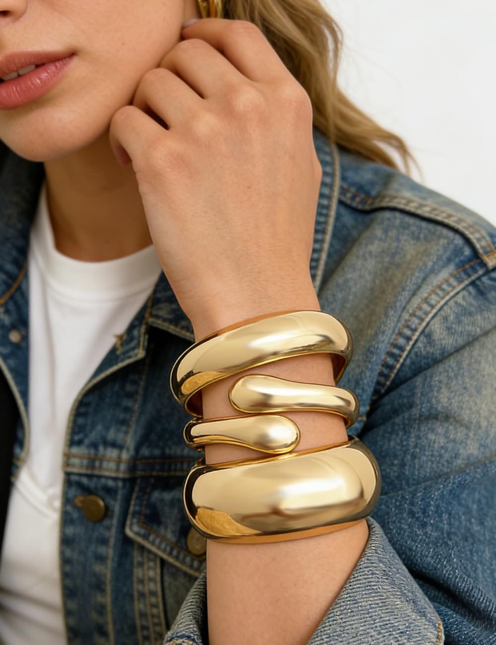 Gold Stackable Bangle Set The Nichole Collection