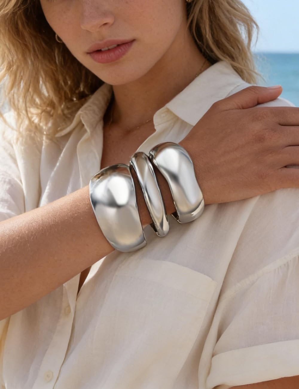 Gold Stackable Bangle Set The Nichole Collection