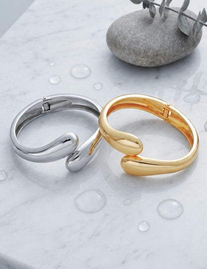Gold Stackable Bangle Set The Nichole Collection