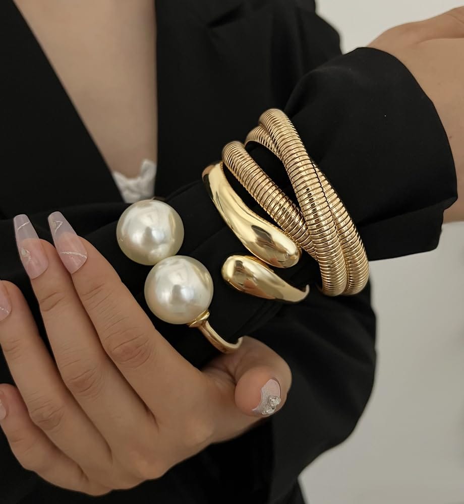 Gold Stackable Bangle Set The Nichole Collection