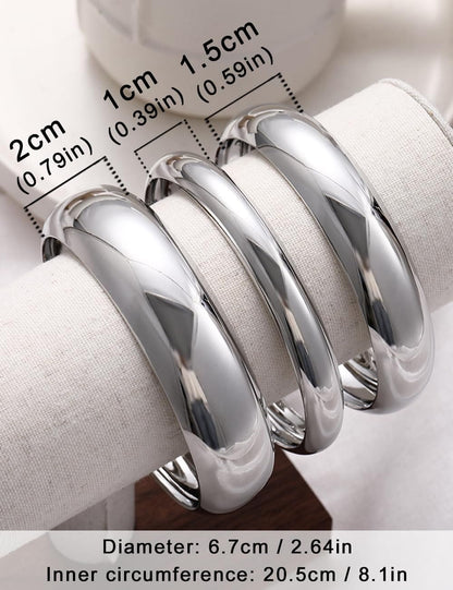 Gold Stackable Bangle Set The Nichole Collection