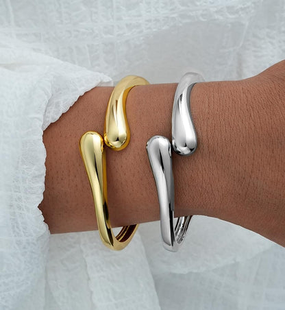Gold Stackable Bangle Set The Nichole Collection