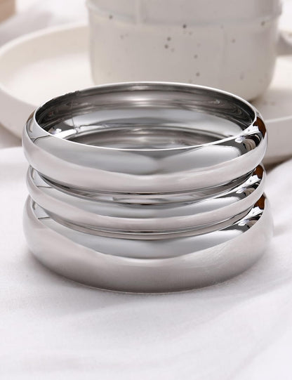 Gold Stackable Bangle Set The Nichole Collection