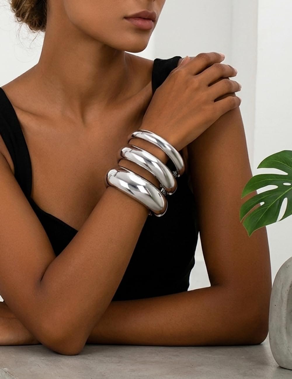 Gold Stackable Bangle Set The Nichole Collection