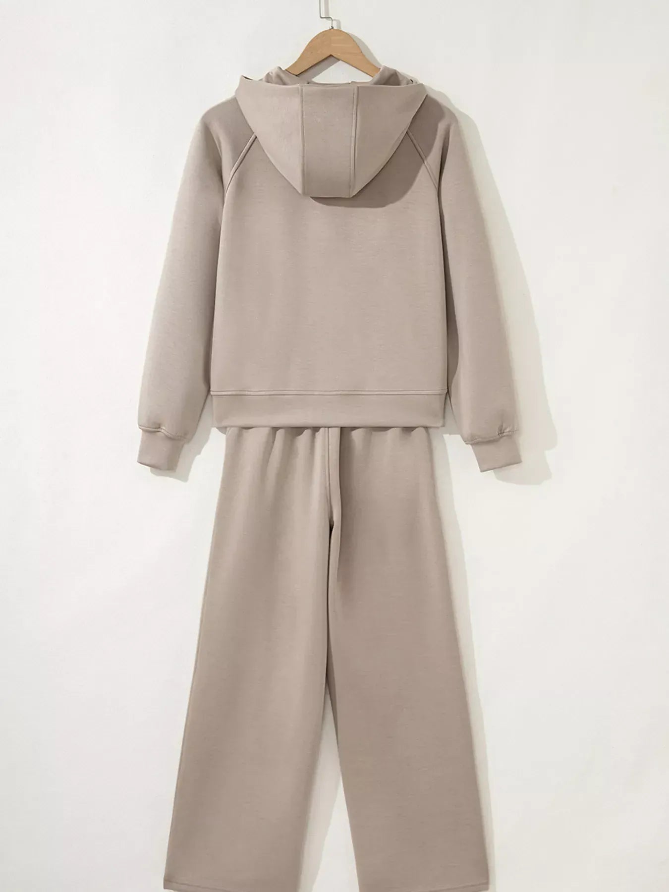 Half Zip Long Sleeve Hoodie and Pants 2pcs Outfit Women's Sets The Nichole Collection