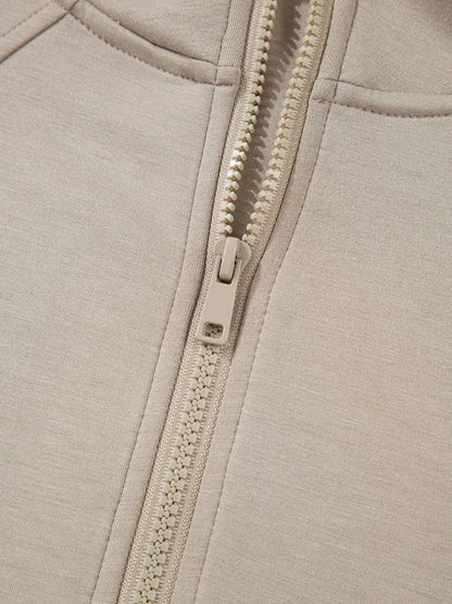 Half Zip Long Sleeve Hoodie and Pants 2pcs Outfit Women's Sets The Nichole Collection