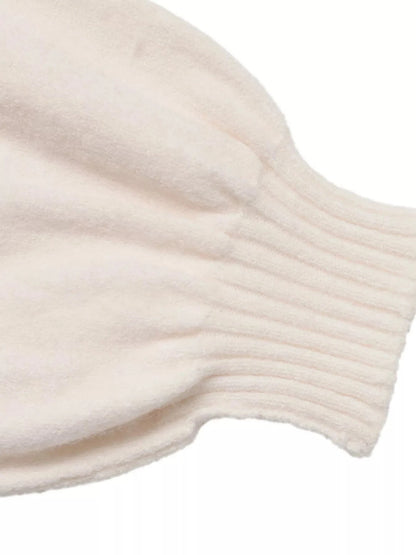 Heart Mock Neck Long Sleeve Sweater The Nichole Collection