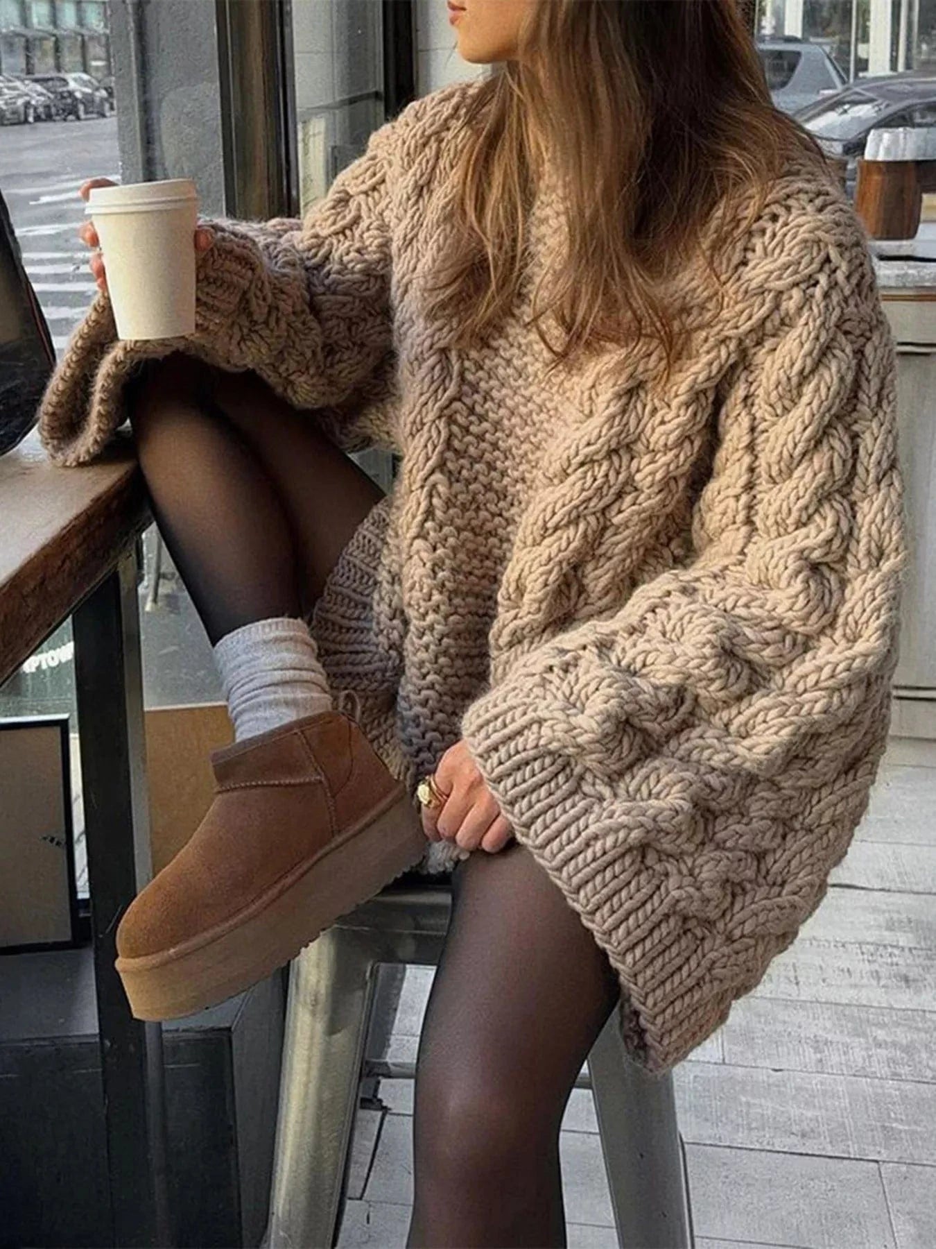Heritage Cable Knit Sweater Sweaters The Nichole Collection