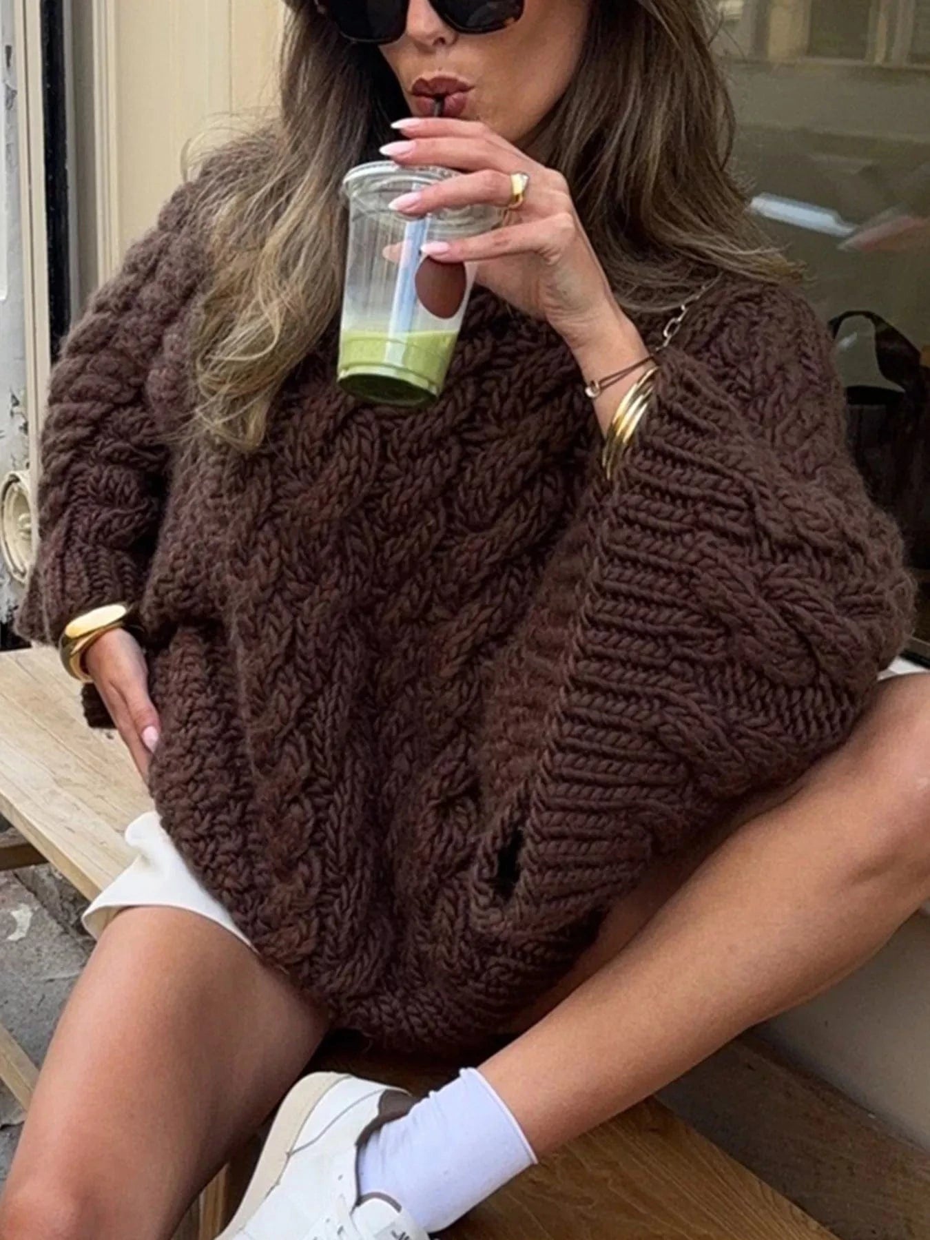 Heritage Cable Knit Sweater Sweaters The Nichole Collection