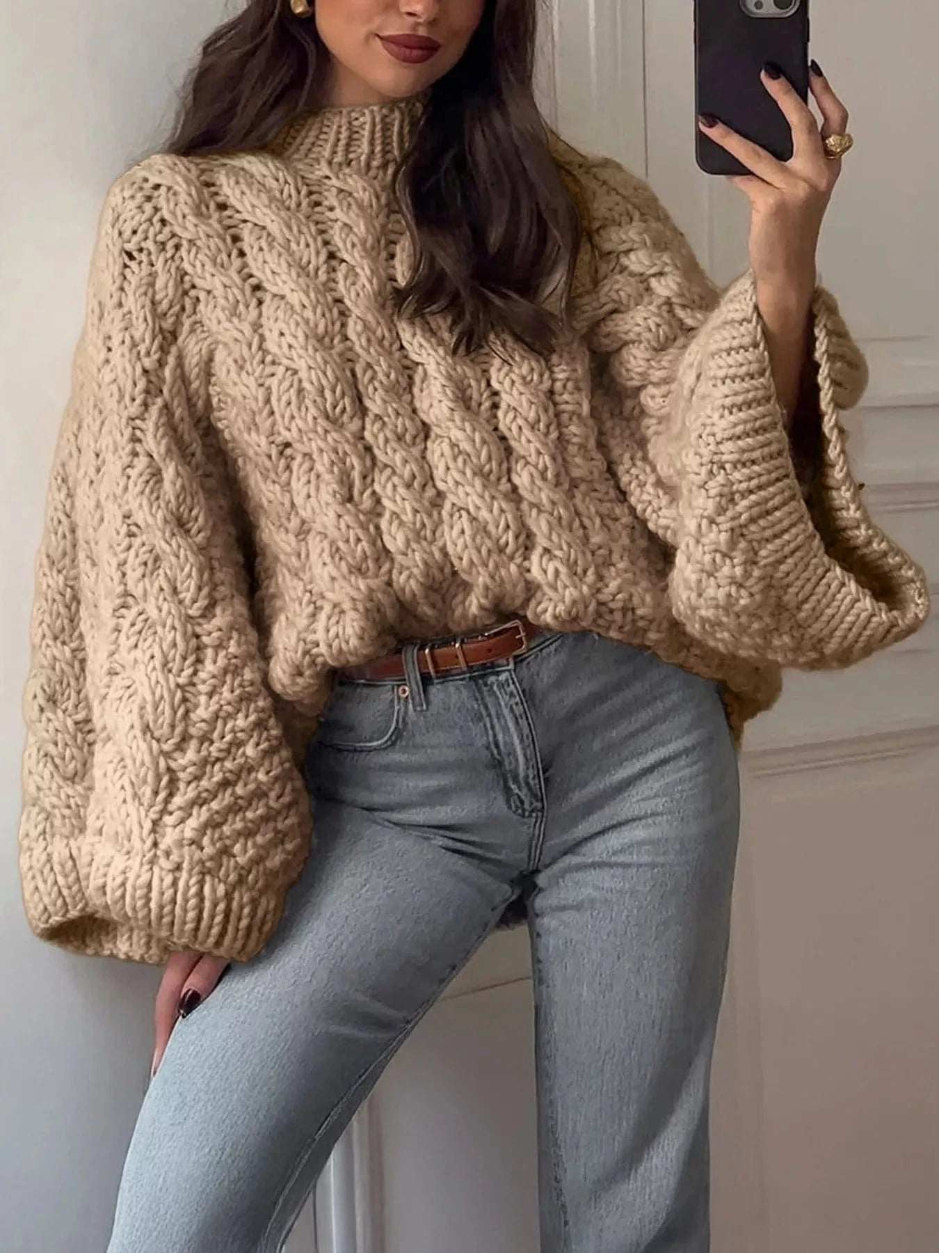 Heritage Cable Knit Sweater Sweaters The Nichole Collection