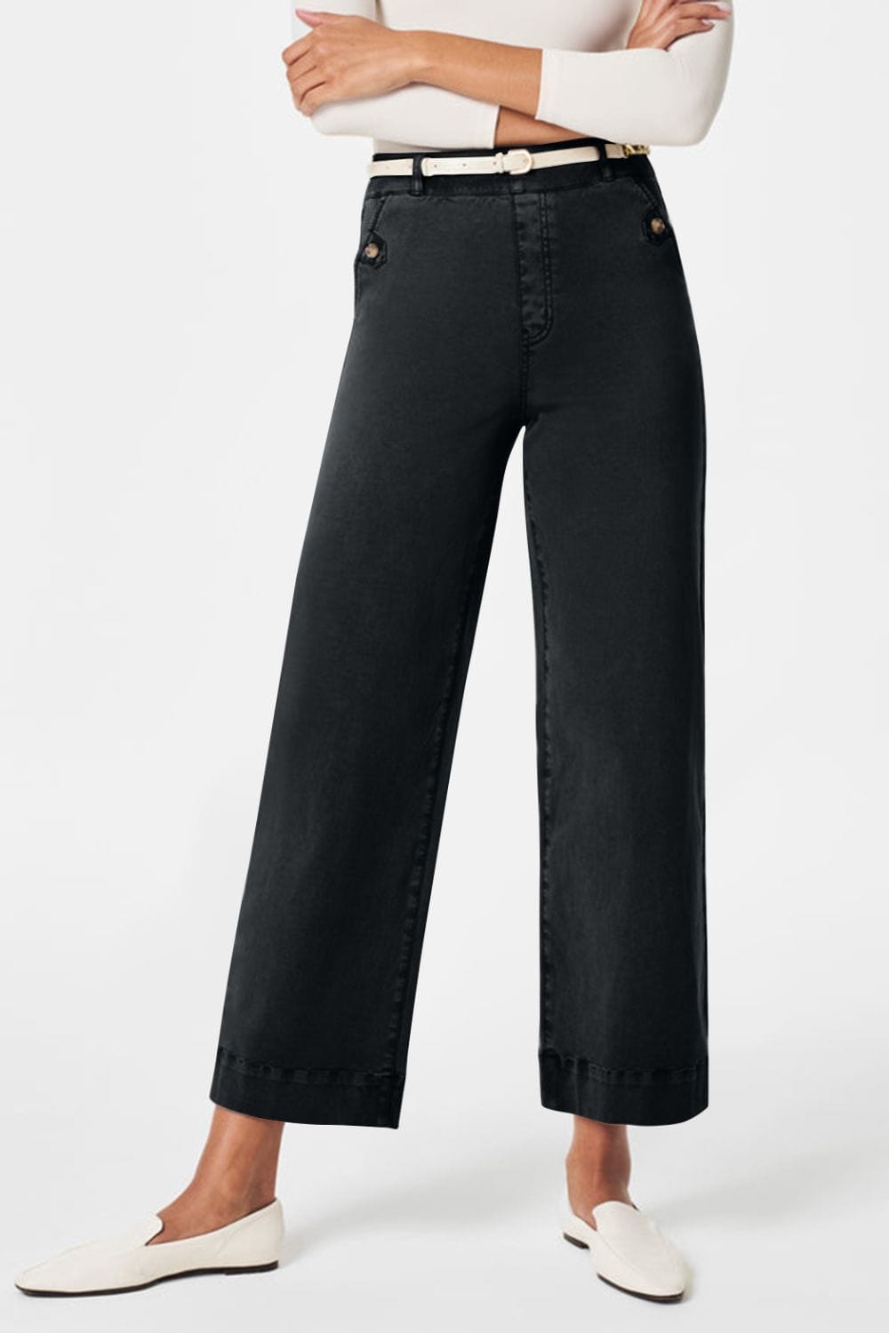 High Waist Jeans with Pockets – Classic, Stylish & Versatile Black / S The Nichole Collection
