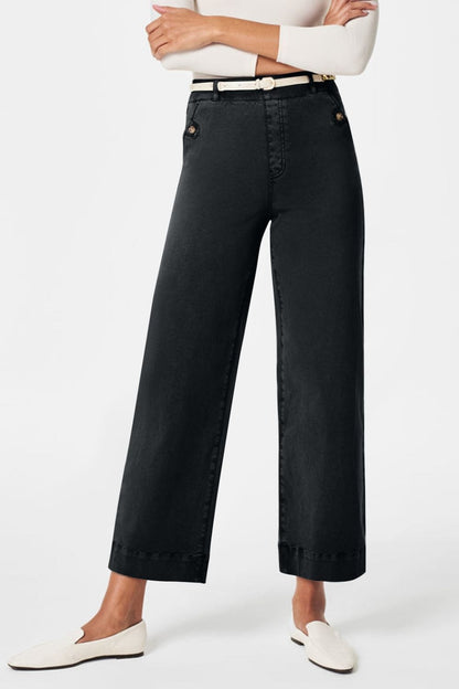 High Waist Jeans with Pockets – Classic, Stylish & Versatile Black / S The Nichole Collection