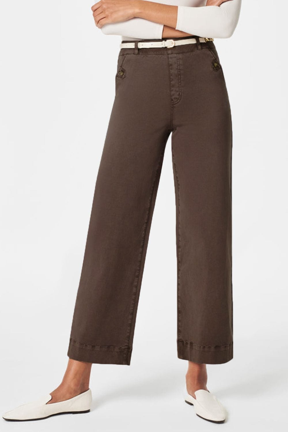 High Waist Jeans with Pockets – Classic, Stylish & Versatile Dark Brown / S The Nichole Collection