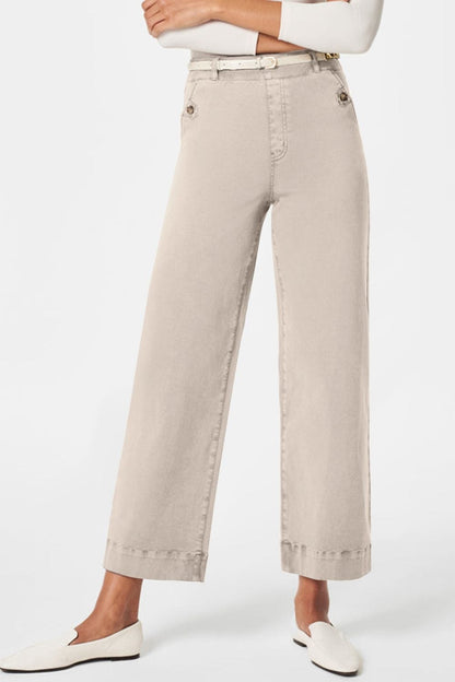 High Waist Jeans with Pockets – Classic, Stylish & Versatile Tan / S The Nichole Collection