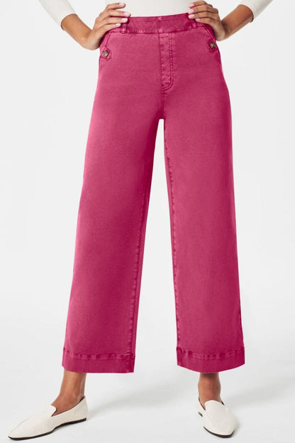 High Waist Jeans with Pockets – Classic, Stylish & Versatile Fuchsia Pink / S The Nichole Collection