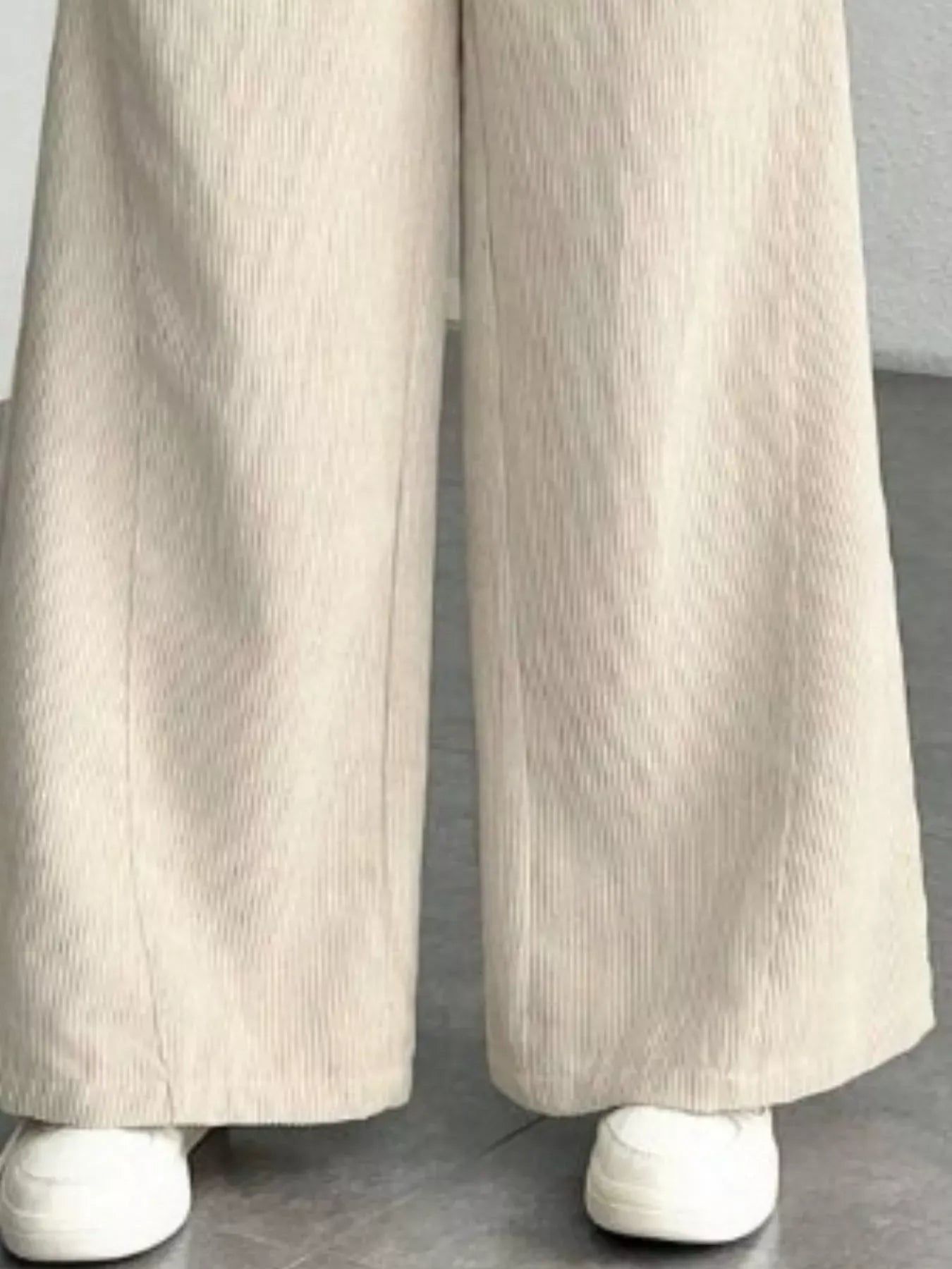 High-Waist Lightweight Corduroy Wide-Leg Pants for Women Pants The Nichole Collection