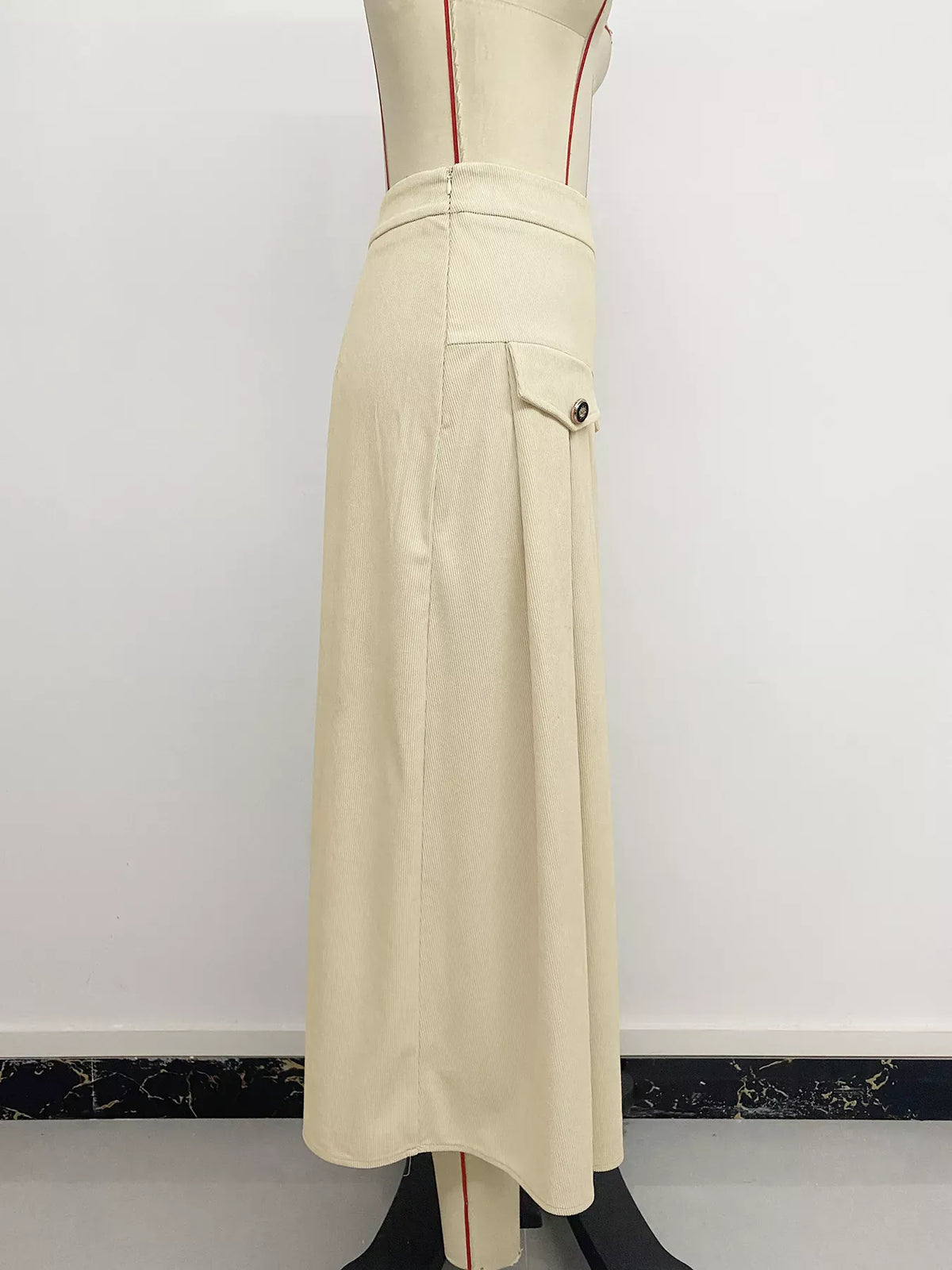 High Waist Pleated Midi Skirt The Nichole Collection - Official Site