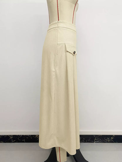 High Waist Pleated Midi Skirt The Nichole Collection - Official Site