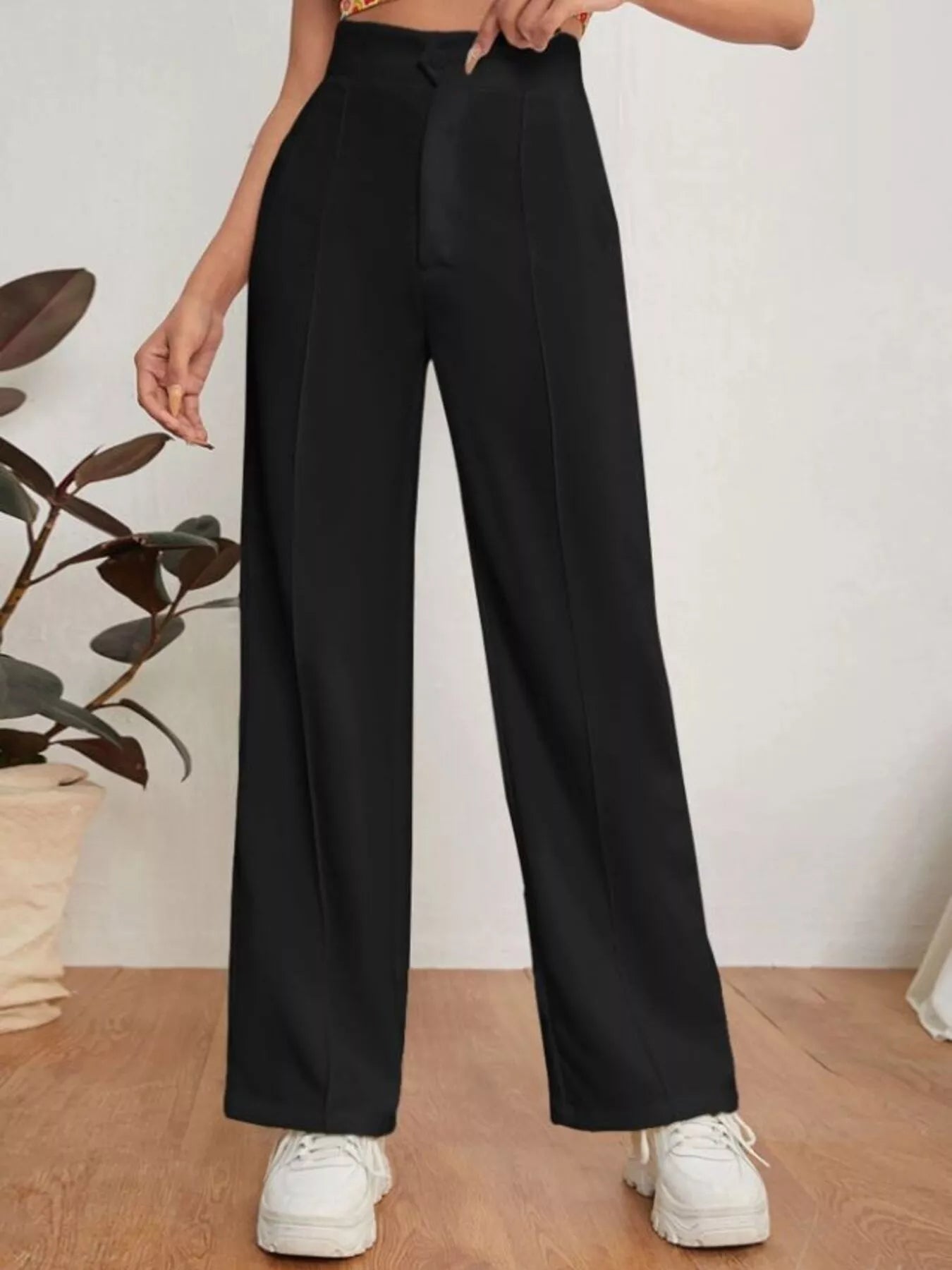 High Waist Straight Leg Dress Pants The Nichole Collection - Official Site