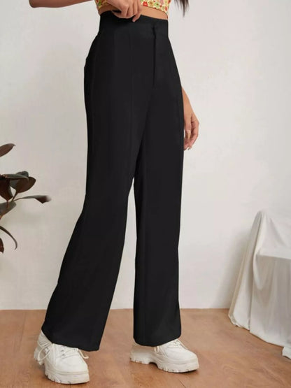 High Waist Straight Leg Dress Pants The Nichole Collection - Official Site