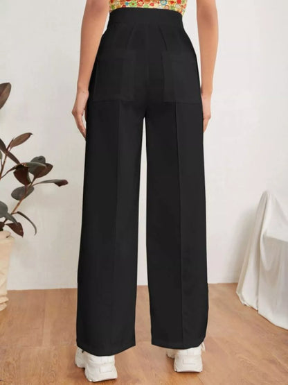 High Waist Straight Leg Dress Pants The Nichole Collection - Official Site