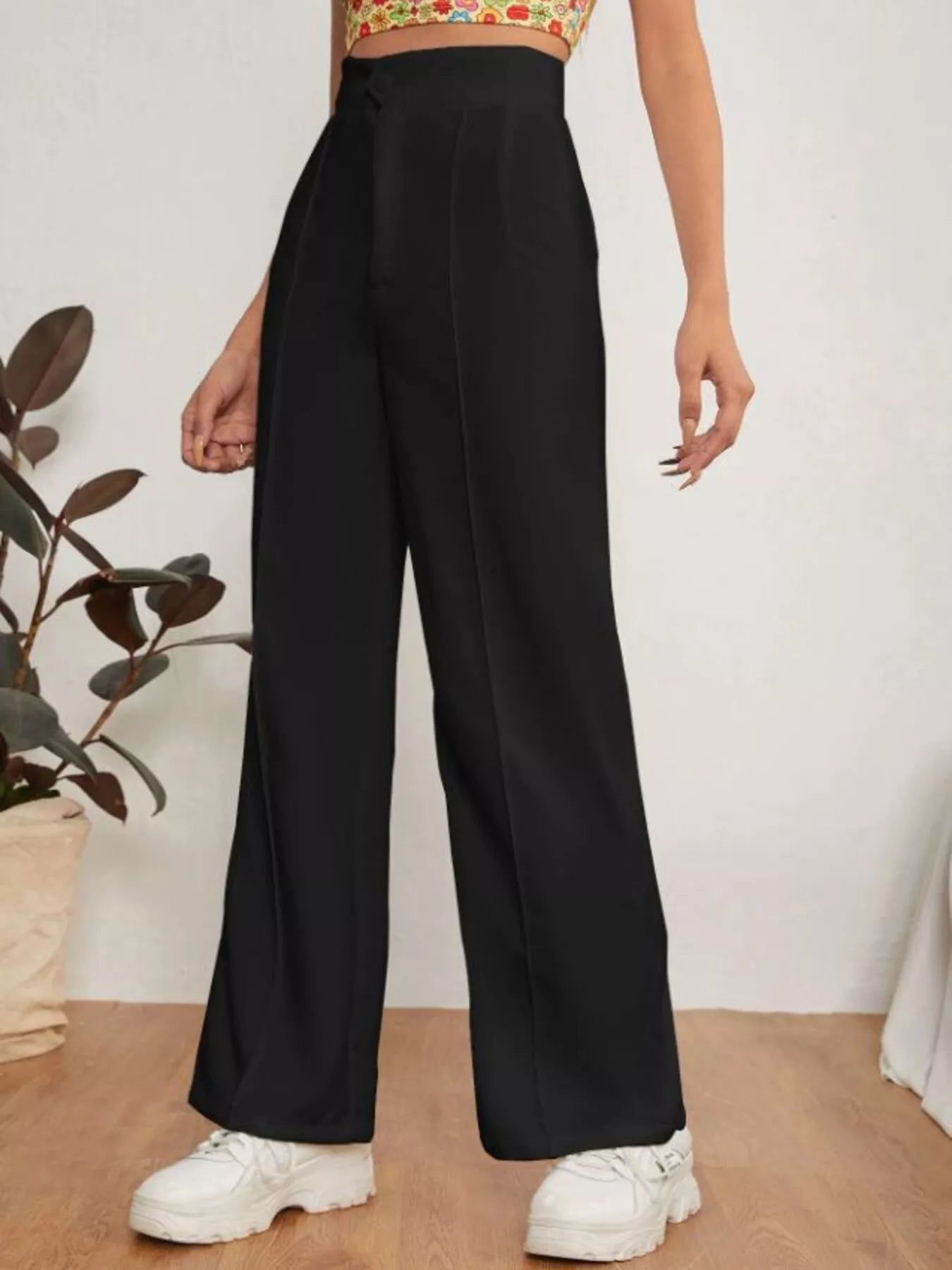 High Waist Straight Leg Dress Pants The Nichole Collection - Official Site