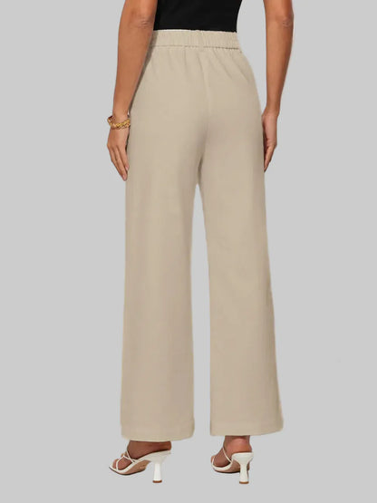 High Waist Wide Leg Pants Dress Pants The Nichole Collection