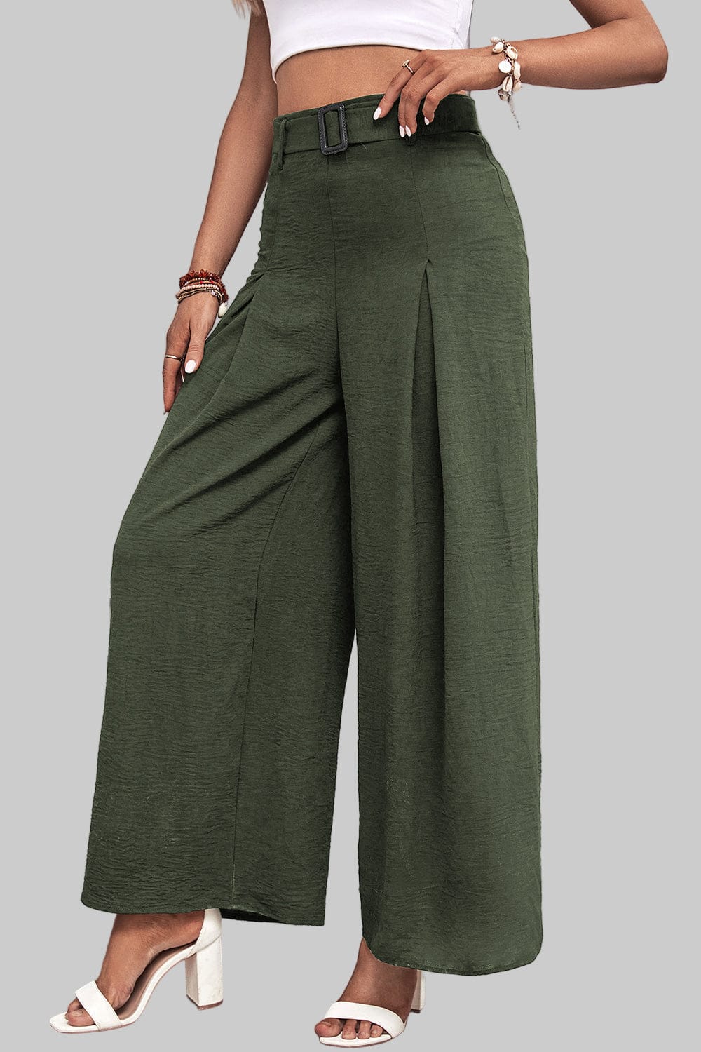 High Waisted Wide Leg Pants Dress Pants The Nichole Collection