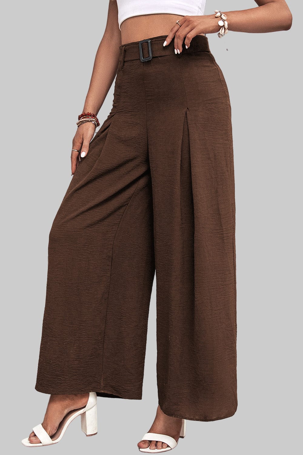 High Waisted Wide Leg Pants Dress Pants The Nichole Collection