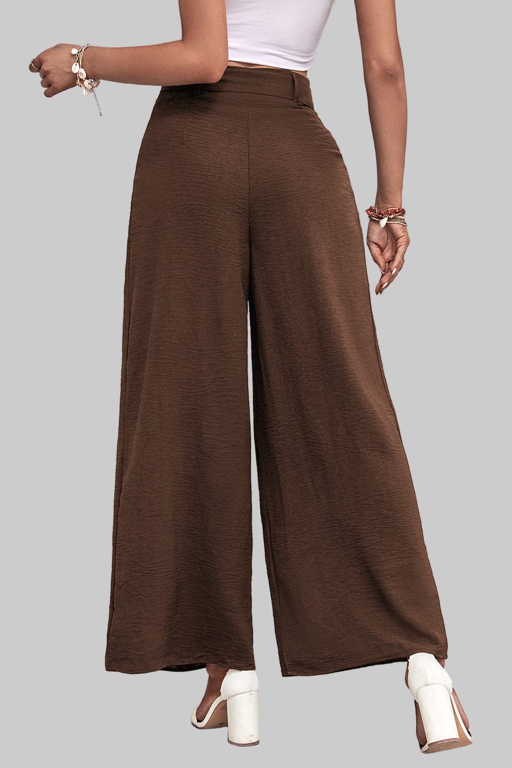 High Waisted Wide Leg Pants Dress Pants The Nichole Collection