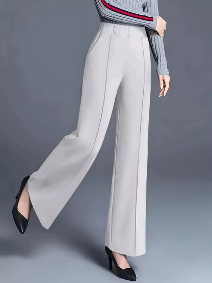 High-Waisted Wide Leg Pants Dress Pants The Nichole Collection