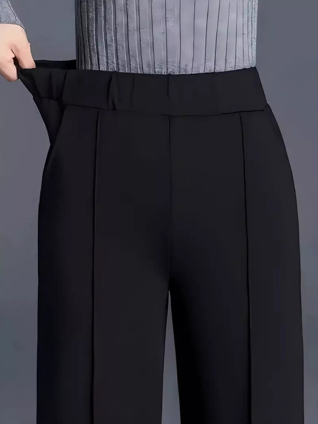 High-Waisted Wide Leg Pants Dress Pants The Nichole Collection