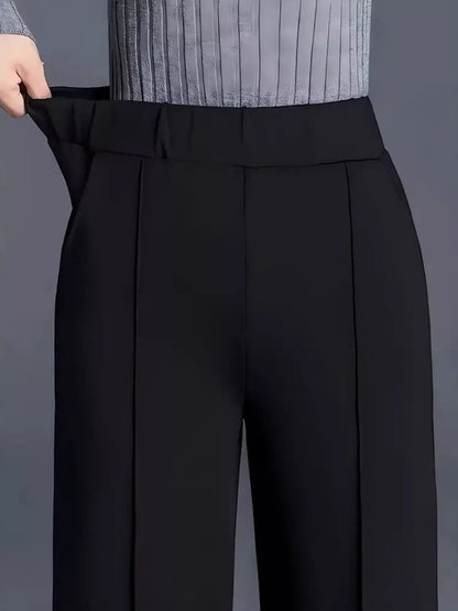 High-Waisted Wide Leg Pants Dress Pants The Nichole Collection