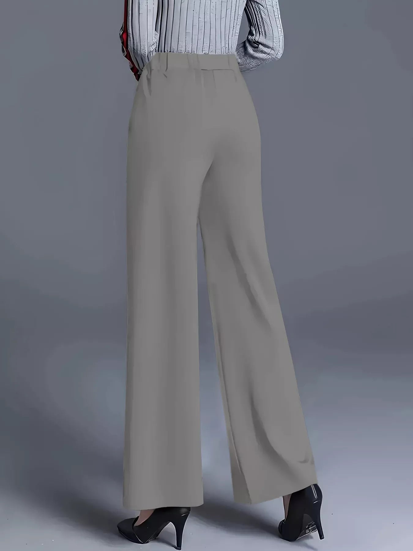 High-Waisted Wide Leg Pants Dress Pants The Nichole Collection