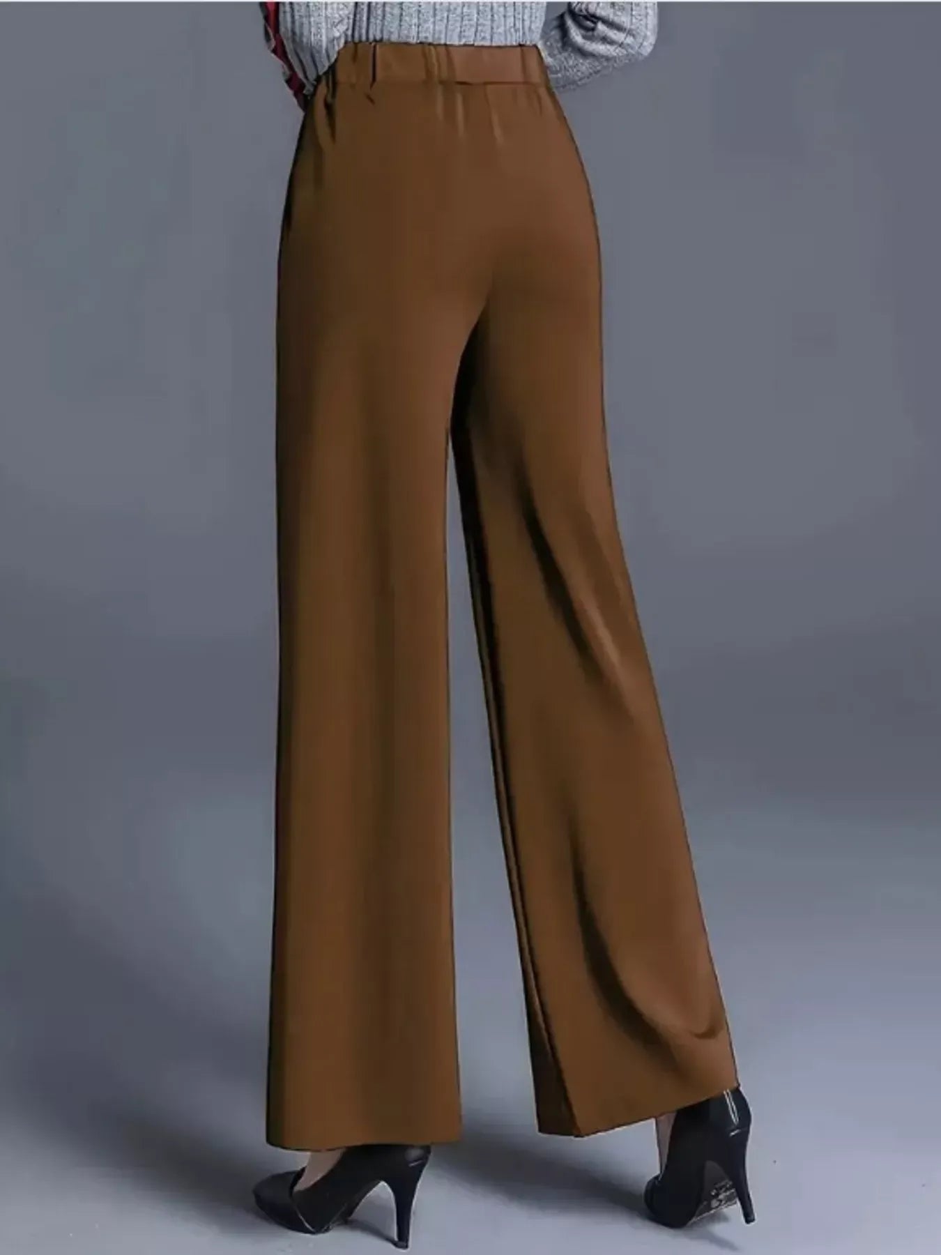 High-Waisted Wide Leg Pants Dress Pants The Nichole Collection