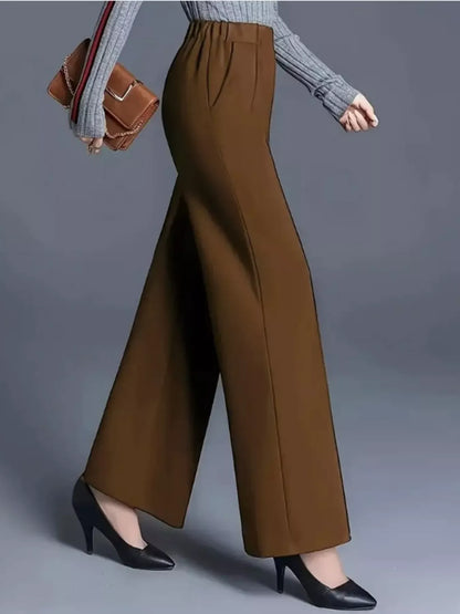 High-Waisted Wide Leg Pants Dress Pants The Nichole Collection