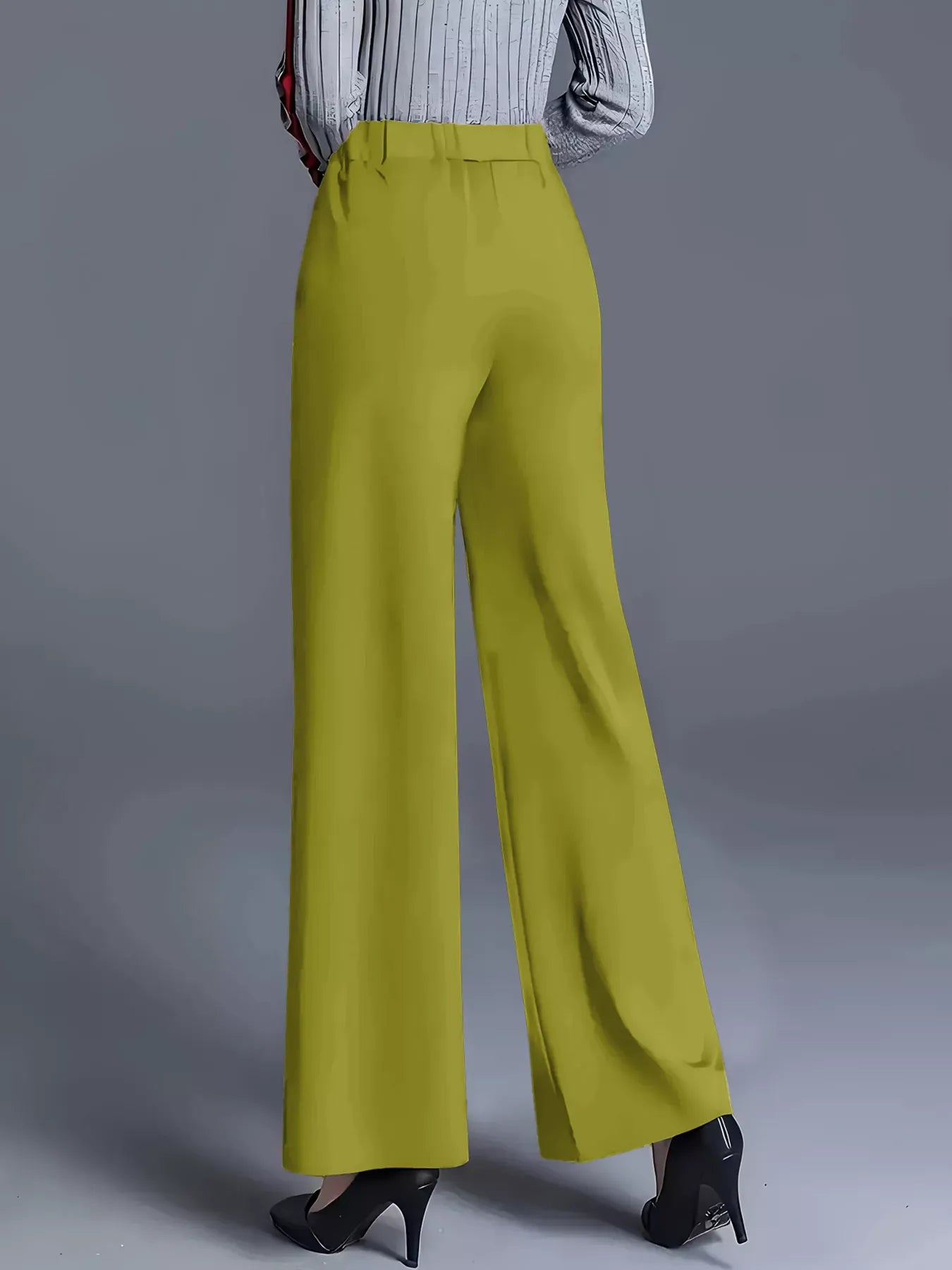 High-Waisted Wide Leg Pants Dress Pants The Nichole Collection