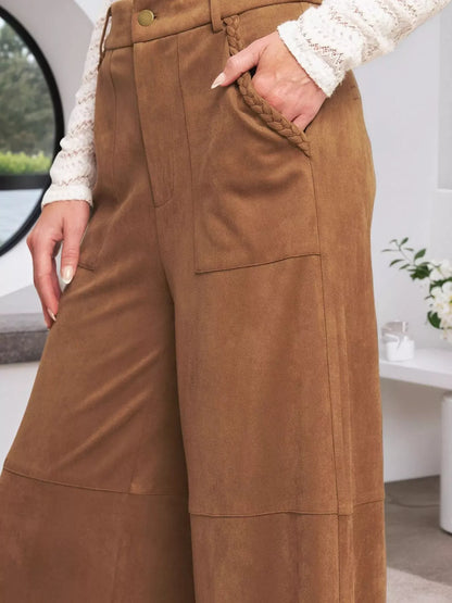 High-Waisted Wide Leg Pants Dress Pants The Nichole Collection