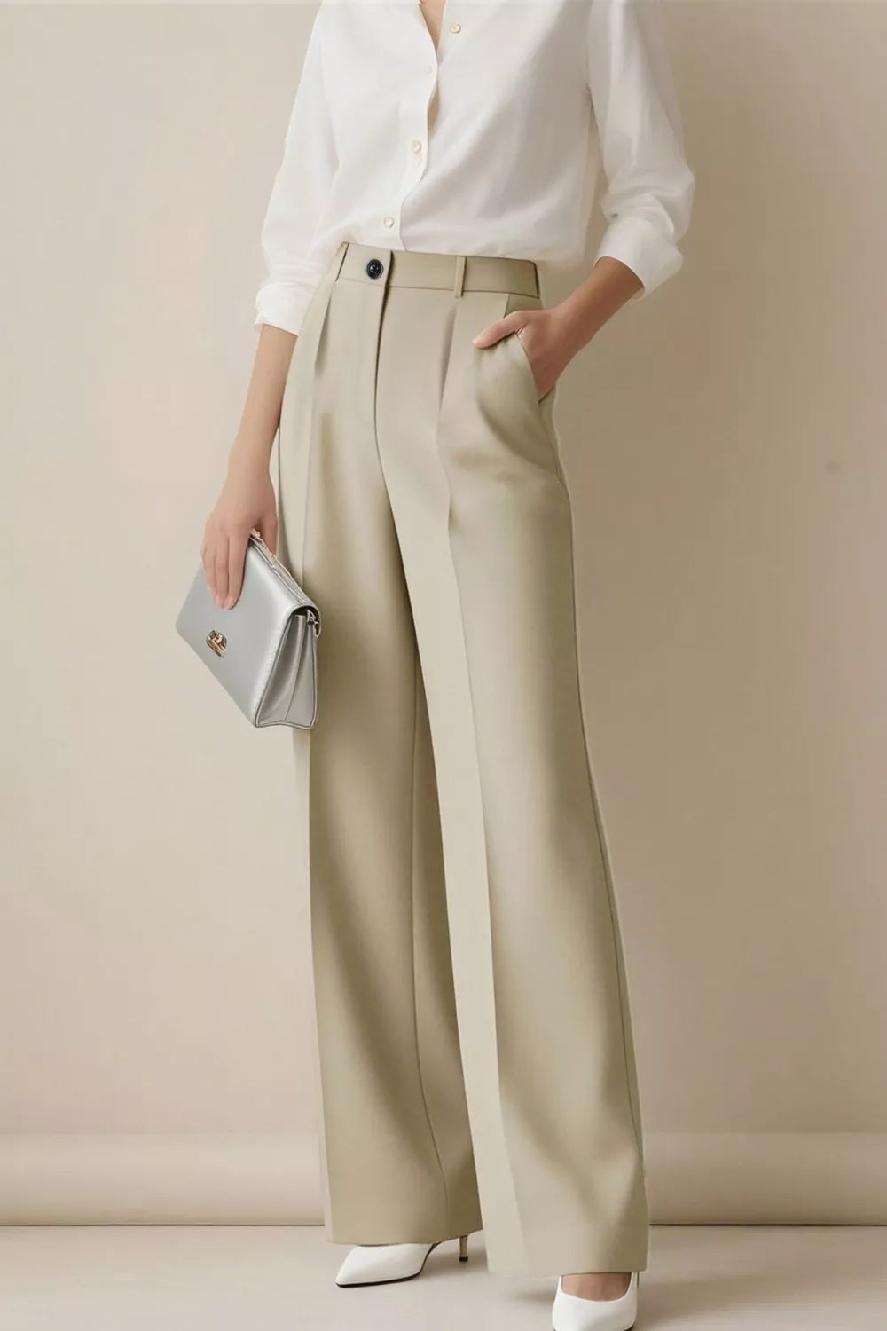 High-Waisted Wide-Leg Pants The Nichole Collection - Official Site