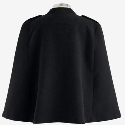 Women's Double Breasted Wool Cape