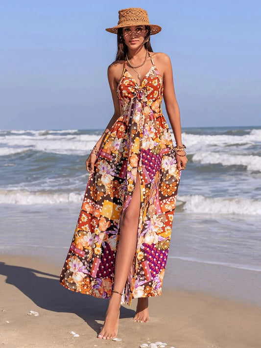 Island Bloom Patchwork Maxi Multicolor / S The Nichole Collection