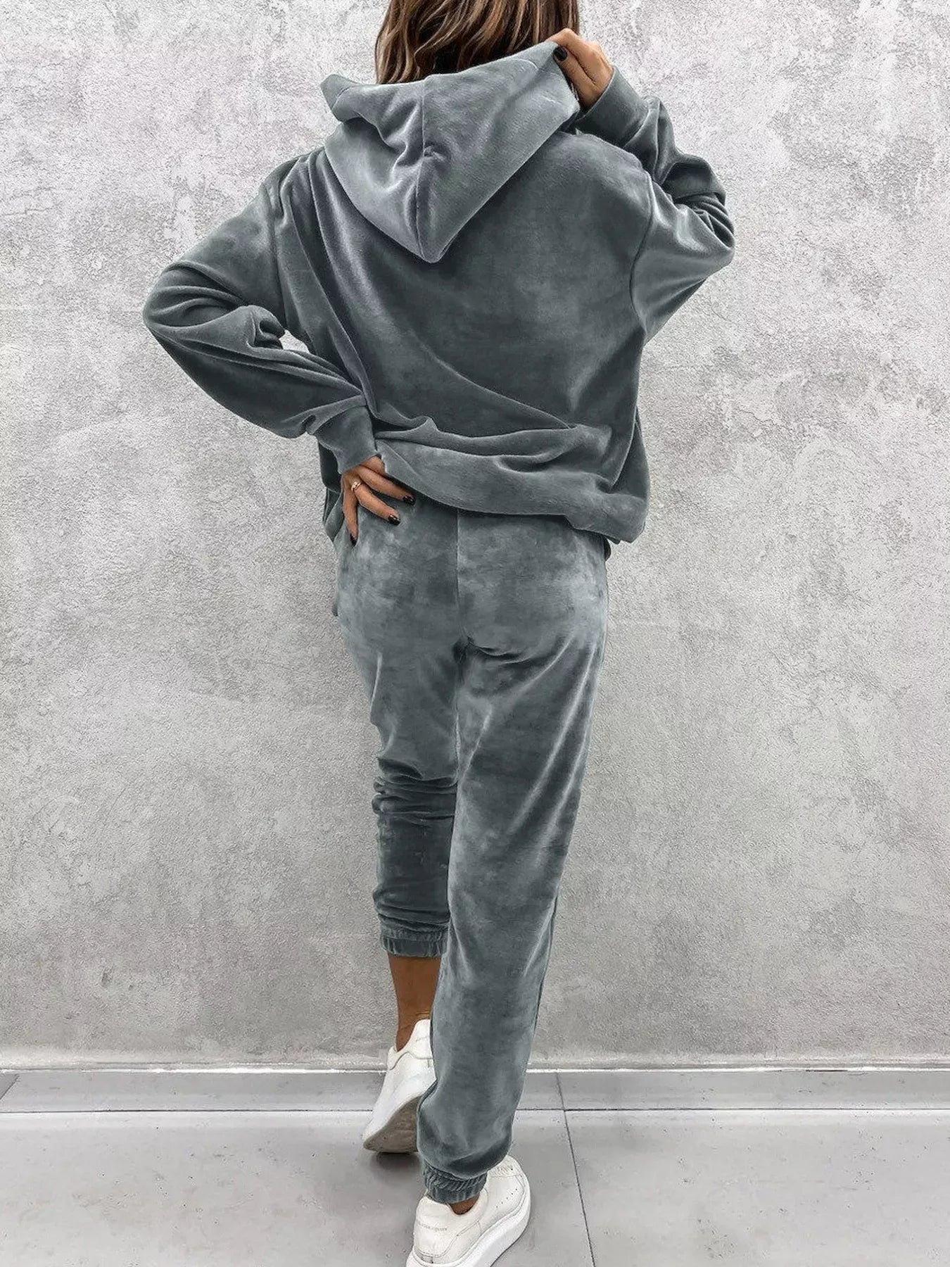 Kangaroo Pocket Hoodie and Pants Set The Nichole Collection