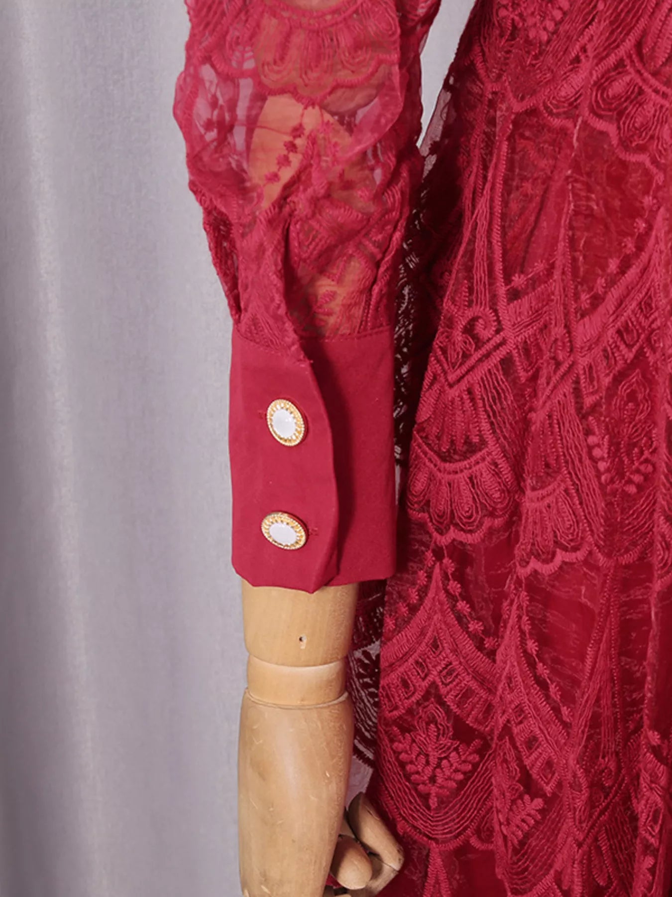 Lace Button Front Midi Dress The Nichole Collection - Official Site