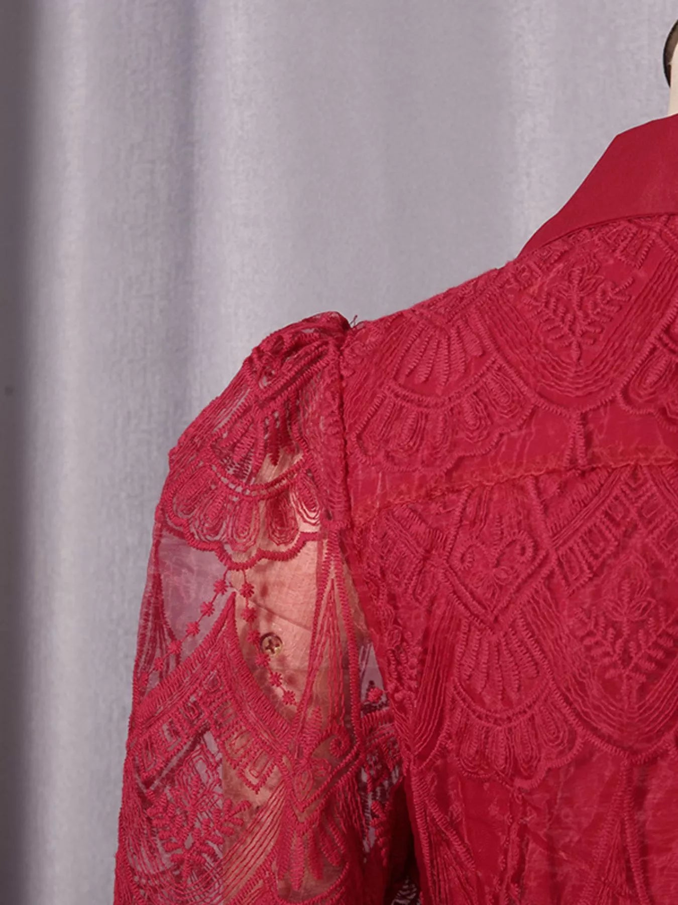 Lace Button Front Midi Dress The Nichole Collection - Official Site