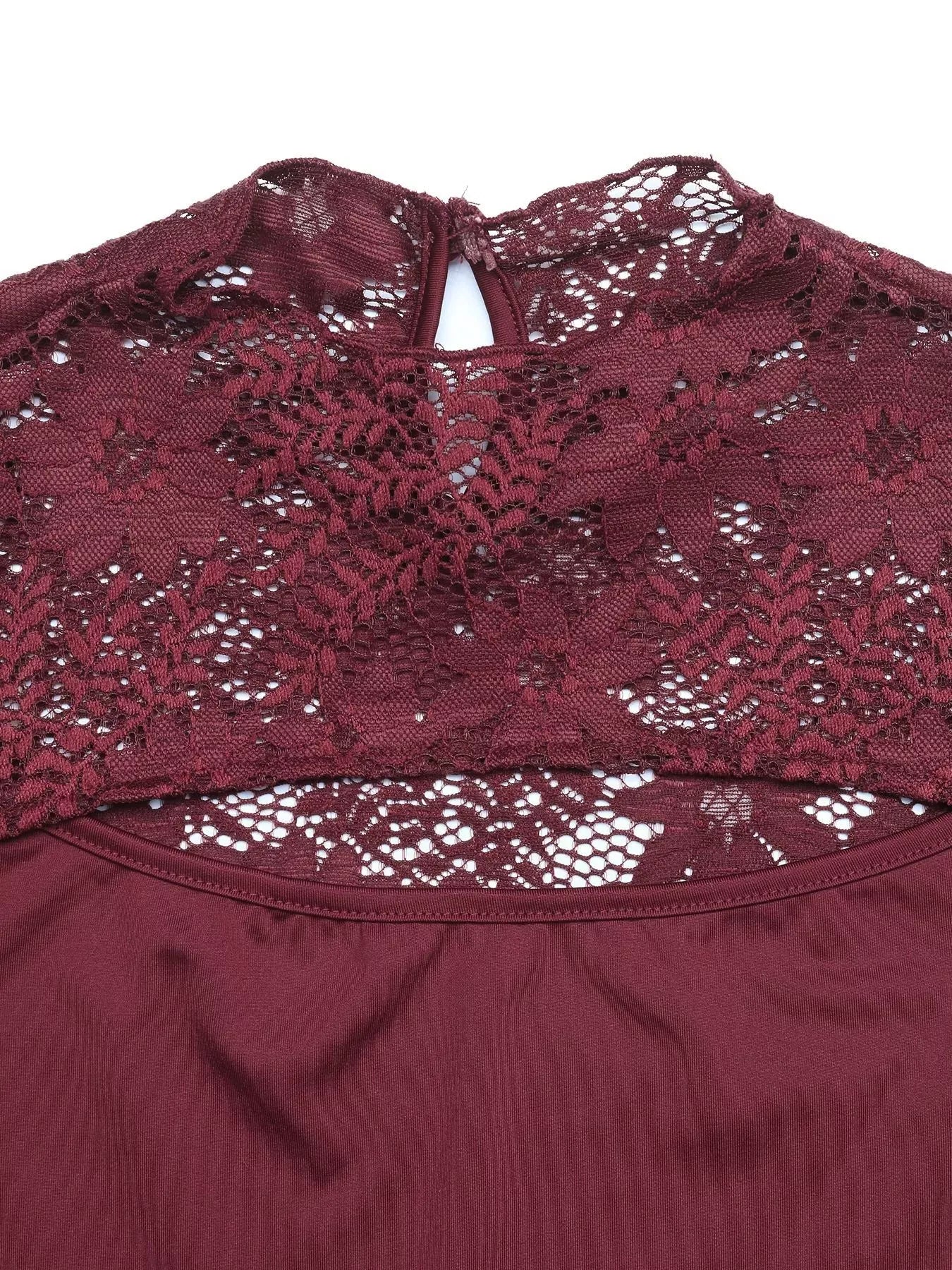 Lace Cut-out Flare Sleeve Bodysuit The Nichole Collection - Official Site