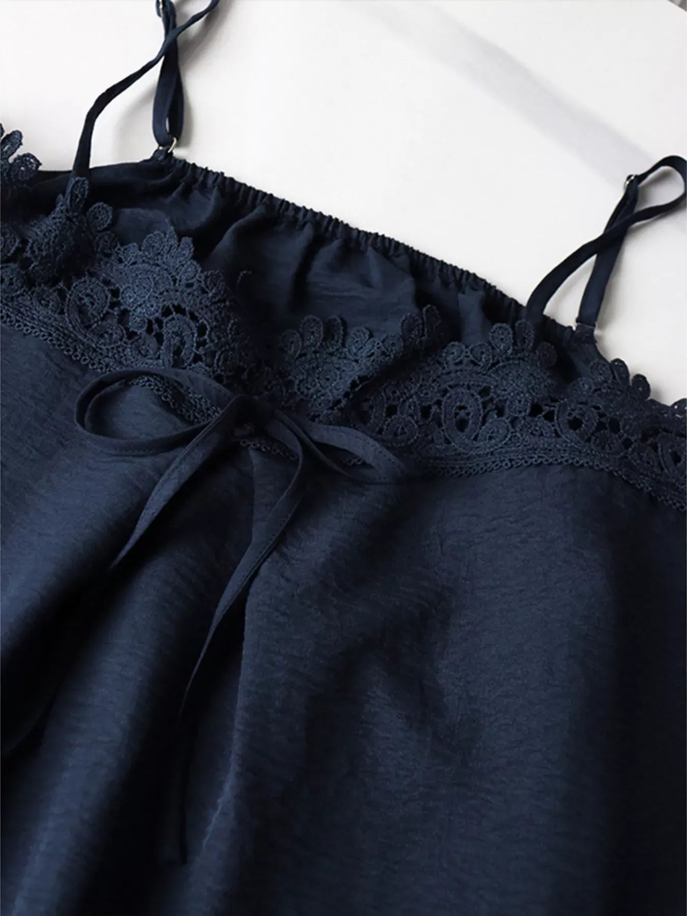 Lace Trim Cami and Wide-Leg Pants Set The Nichole Collection - Official Site