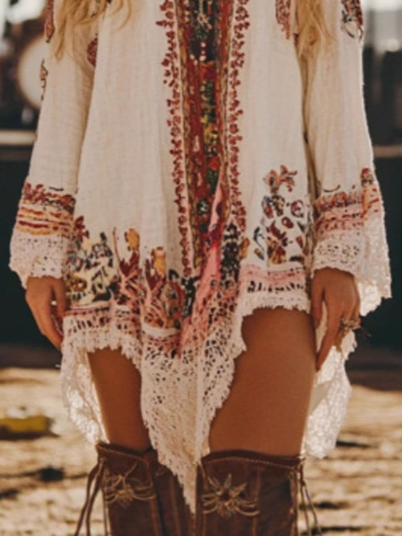Lace Trim Long Sleeve Mini Dress Mini Dresses The Nichole Collection - Official Site